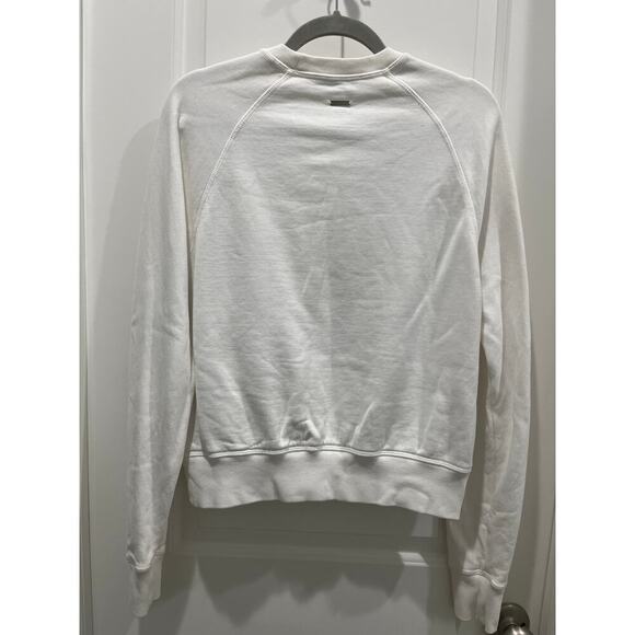 DSquared2 Women’s Crewneck White Sweatshirt w/ Appliqué Detail Sz S - Picture 6 of 6